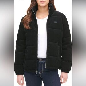 LEVIS size S black corduroy puffer jacket